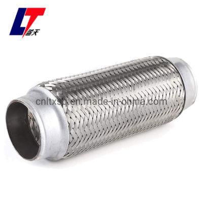 2&quot;X10&quot; Braided Exhaust Flexible Pipe Car Exhaust Silencer Tail Pipe