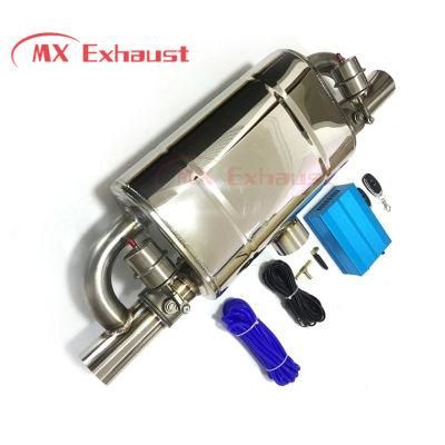 Electric Exhaust Muffler with Remote Controller Kits Vacuum Cut out Valve for Valvetronic Exhaust