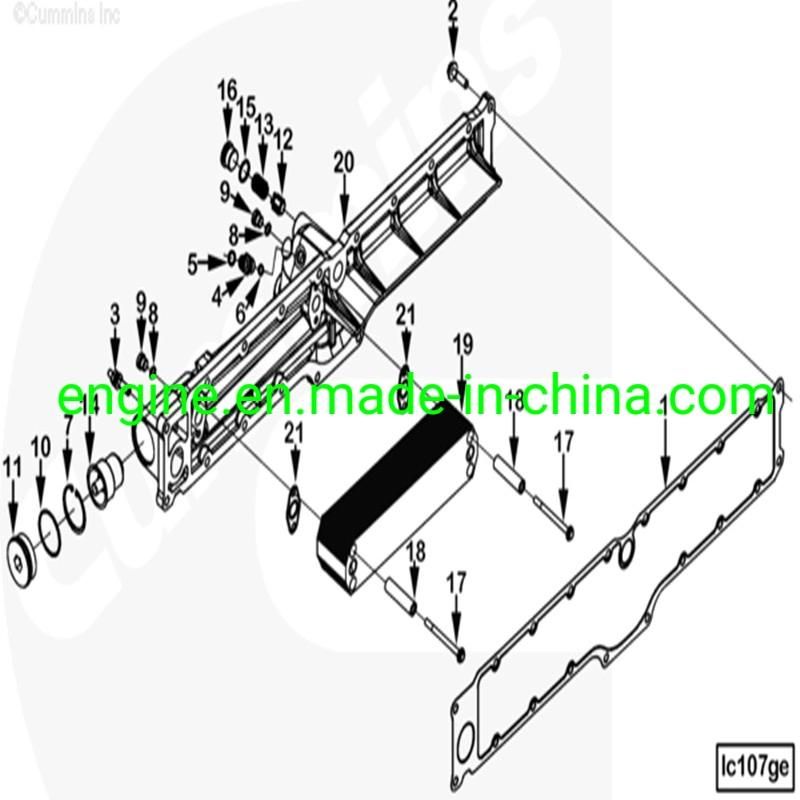 Cooler Core Gasket 4101869 4973532 4059387 3104232 3680712 3682789