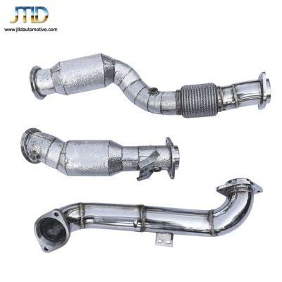 Exhaust Downpipes with Front Pipe Heat Shield for BMW G80 M3 G82 M4 S58 3.0L