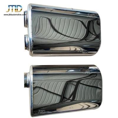 Single Offset Inlet Dual Outlet Universal 304 Stainless Steel Muffler