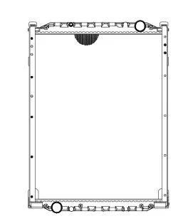 HD Truck Radiator for Man Kassbohrer Bus 00~ OEM: 83512103430, 69608A