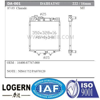 Auto Radiator for Daihatsu 87-93 Charade Mt Dpi 222