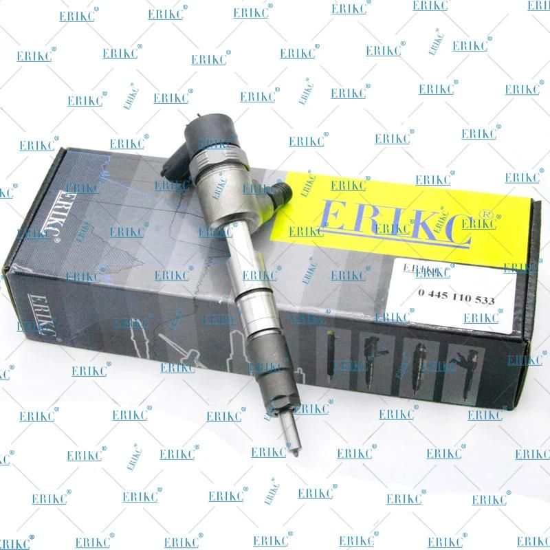 Erikc 0 445 110 533 Bosch Common Rail Diesel Injector Assembly 0445 110 533 Genuine Fuel Injection 0445110533
