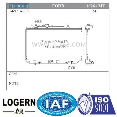 Auto Radiator for Ford 94-97 Aspire Mt/PA16
