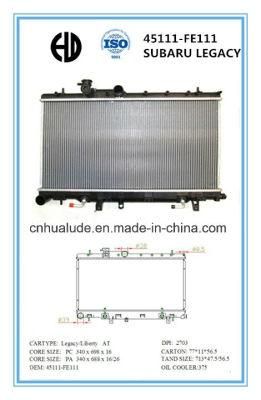 High Quality Aluminum Brazed Welding Car Radiators for Subaru Legacy