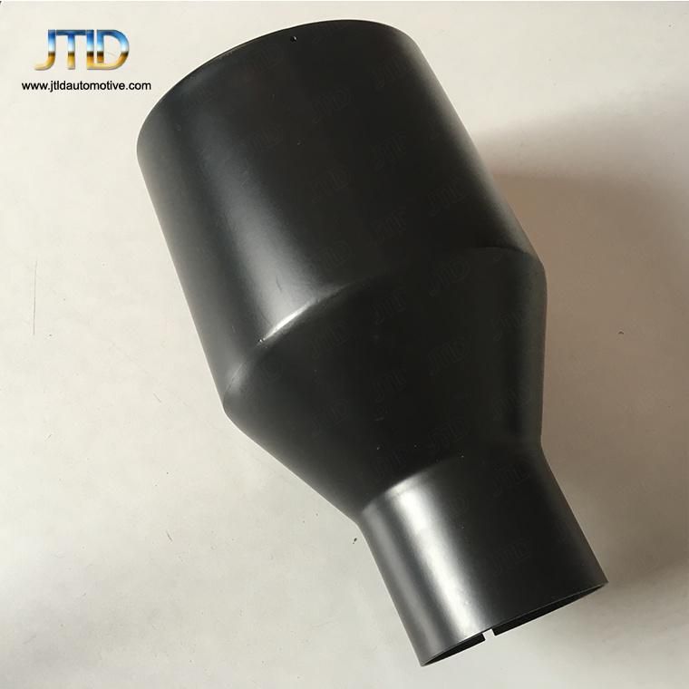 Universal Black Exhaust Tip 2.5 Inch Inlet 3.5inch Outlet 18 Inch Long Rolled Angle Cut Truck Exhaust Tip