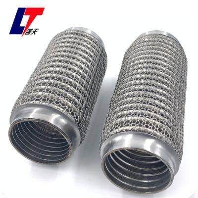 Car Flex Pipe, Outer Mesh/Interlock Flexible Exhaust Pipe for Generator Muffler Silencer