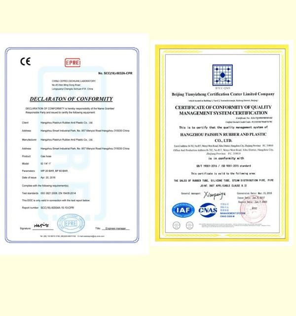 Flexible SAE J30r7 Rated 3/8′′ Rubber Fuel Hose