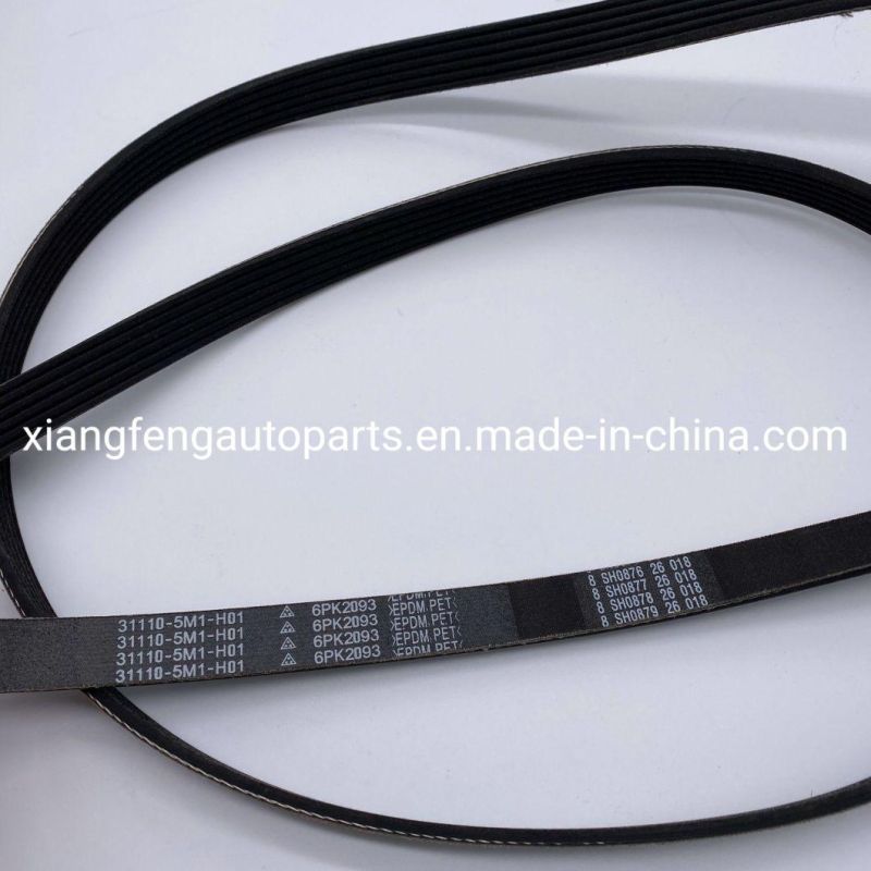Automobile Transmission Fan Belt for Honda Jade 1.8 31110-5m1-H01 6pk2093