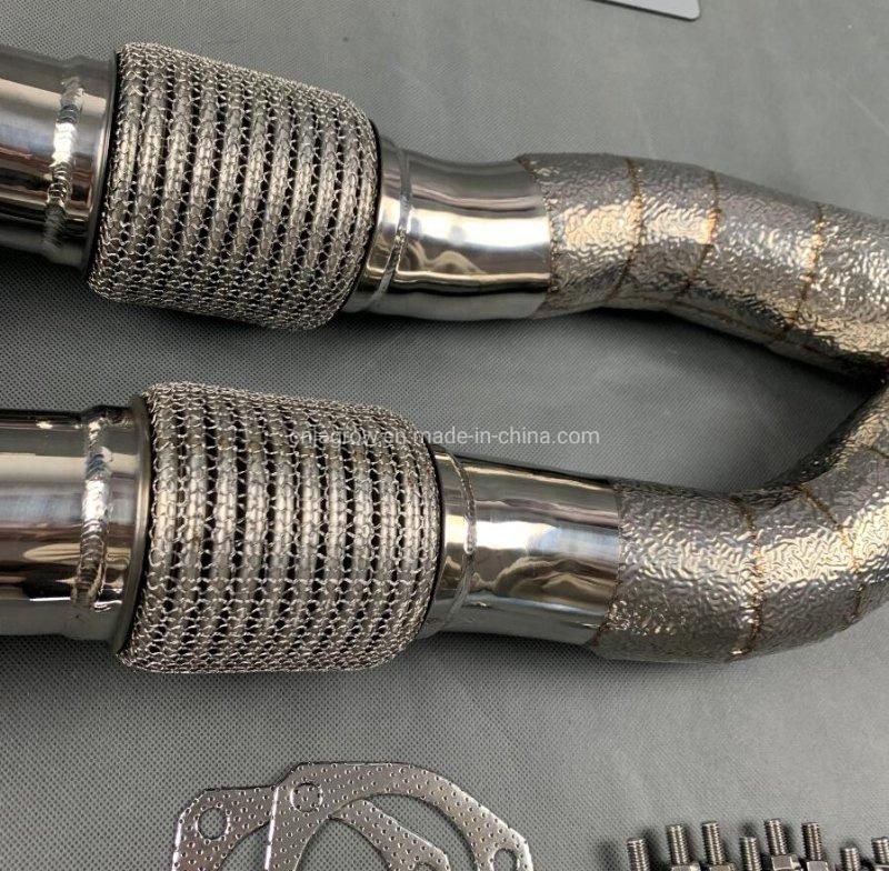 Jagrow Heat Shield Design Exhaust Downpipe for Audi Ttrs 8p RS3 2.5 Tfsi Evo Ea855 2017+ Downpipe