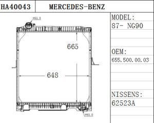 Heavy Duty Truck Cooling System Bens Truck Radiator