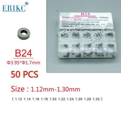 Erikc B24 Calibration Shim for Denso Common Rail Adjusting Shim CRI Injectors Shims, Denso Gasket Kit Size 1.12mm-1.30mm