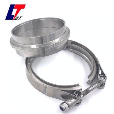 Stainless Steel Exhaust V Band Hose Clamp with Flange