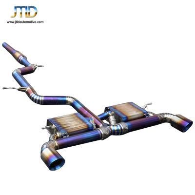 High Flow Quality Jtld Blue Titanium Exhaust Catback for VW Golf Gti Mk7 2.0t Engine Model Ea888