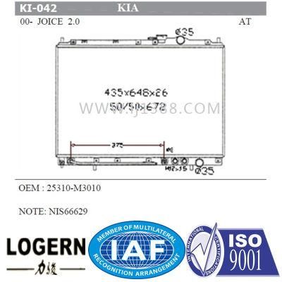 OEM: 25310-M3010 Auto Parts KIA Joice 2.0&prime;00-02 at Radiator