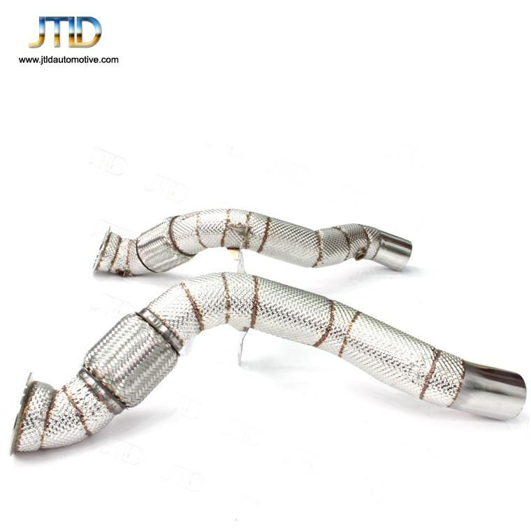 China Factory Price Exhaust Downpipe with Heat Shield for Ferrari 488