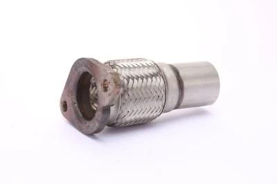 Stainless Steel Flexible Exhaust Pipe with Flange and Nipple