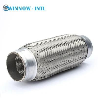 Auto Car Parts Custom Dimensions Flexible Pipe Connector Exhaust Flexible Pipe with Interlock/Inner Braid for Repair Kit