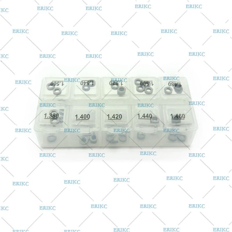 Erikc B48 Bosch Injector Nozzle Base Washers Oil Adjustment Shims and Armature Lift Adjusting Shim Set Size: 1.38mm-1.56mm