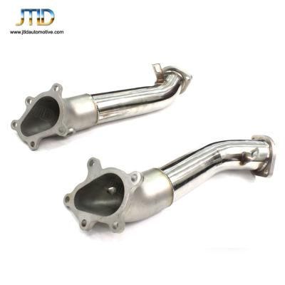 High Performance Polish or Heat Shield Exhaust Downpipe for Nissan Gtr 35