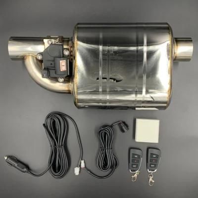 Universal Remote Control Variable Sound Car Exhaust Muffler with Valve