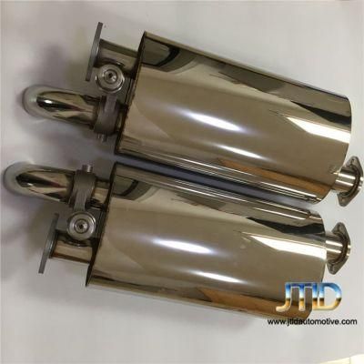 Universal Truck Valved Muffler Flanged Type Exhaust Muffler with Valve Remote Control