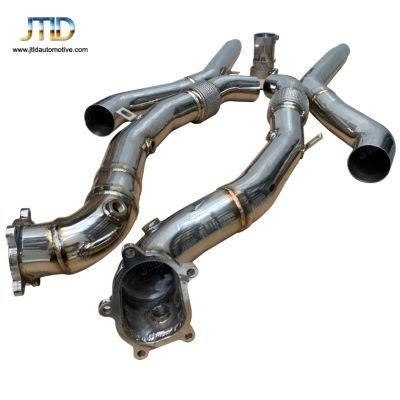 Stainless Steel Exhaust Downpipes for Audi S6 RS6 S7 RS7 C7 A8 S8 V8 4.0 Tfsi 2012+
