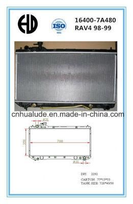 High Quality Aluminum Brazed Auto Radiator for Toyota RAV4 98-99