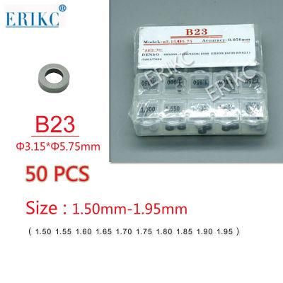 Erikc Liseron Common Rail Lift Adjusting Shim, Injector Shims for Denso B23 Total 400 Pieces Nozzle Adjusting Shim