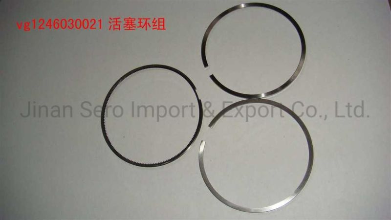 Genuine Sinotruk HOWO Parts Wd615 Diesel Engine Auto Parts Engine Piston Ring Vg1246030021 Vg1246030020