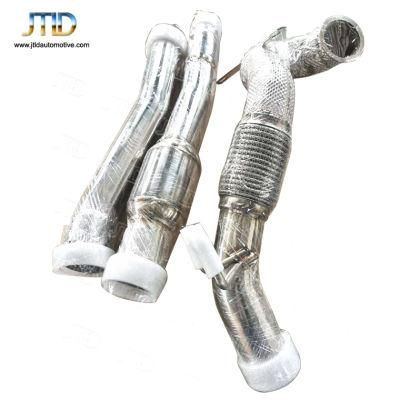 Factory Price 304ss Auto Parts Exhaust Downpipe for VW Golf R7.5