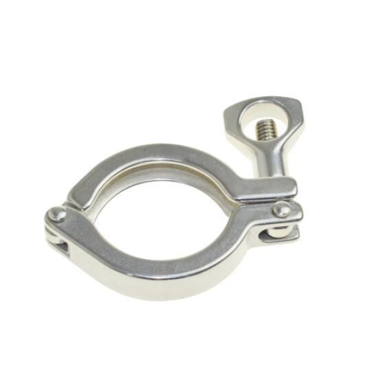 Stainless Steel Quick Pipe Fitting Tri Clover Clamps with Ferrule
