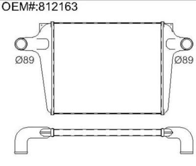 High Quality Competitive Price Truck Intercooler for Gmc, Chevorelet