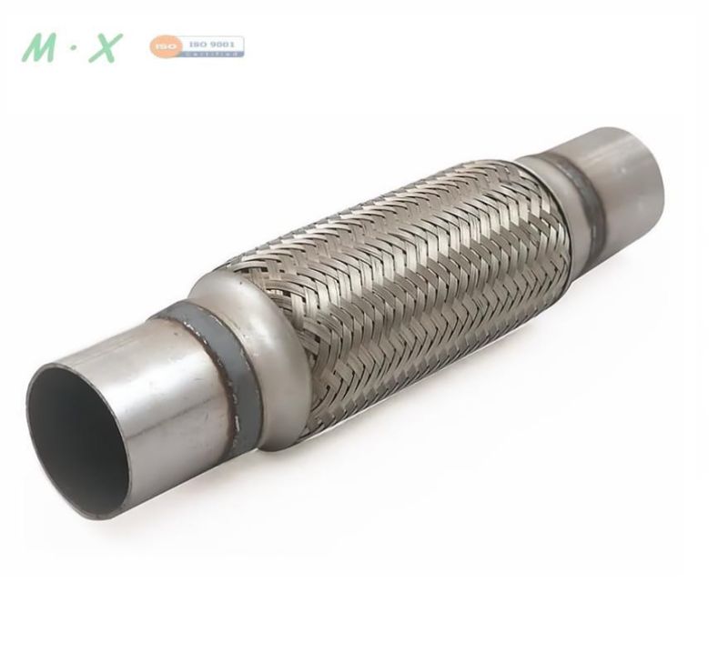 Exhaust Flex Pipe with Nipple Flexible Bellow Exhaust Connector