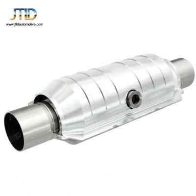 Hot Sale High Flow Universal Three Way Oval Catalytic Converter with Single O2