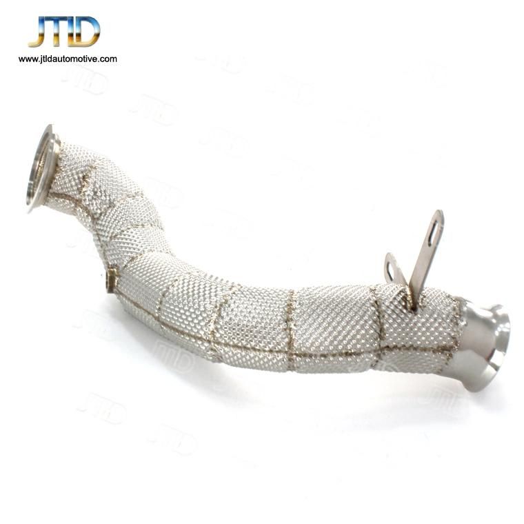 Heatshield 304 Ss Factory Price Exhaust Downpipe for Benz W205 Right