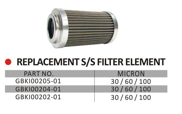 30/60/100/150 Micron Stainless Steel Fuel Filter Element with Magnetic