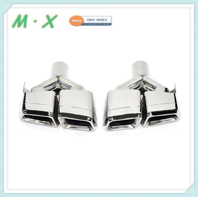 High Quality SS304 Stainless Steel Muffler Tip with Mirror Polish for Mercedes W166 Gl Ml Amg Exhaust Tip Pipe