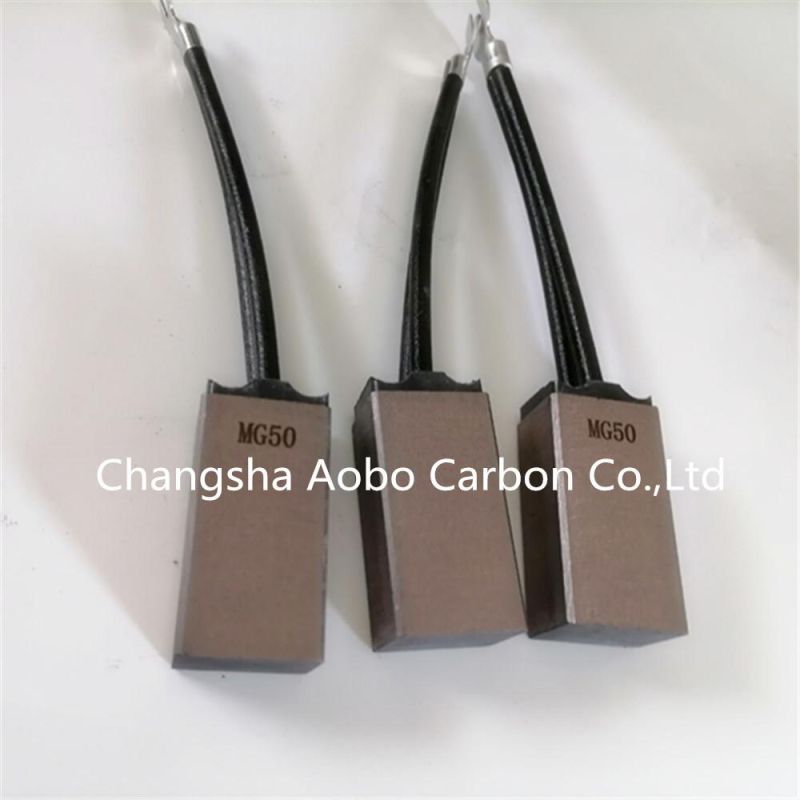 Metal carbon brush MG50 for asynchronous motor slip ring and charging generator