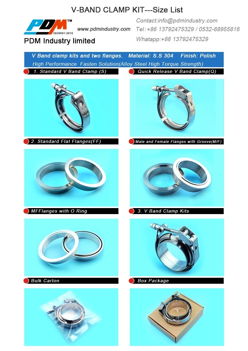 1.5 Inch-5 Inch Stainless Steel 304 V Band Clamp