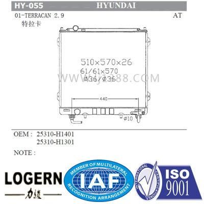 Car for Hyundai Radiator for Terracan 2.9&prime;01- at 25310-H1401