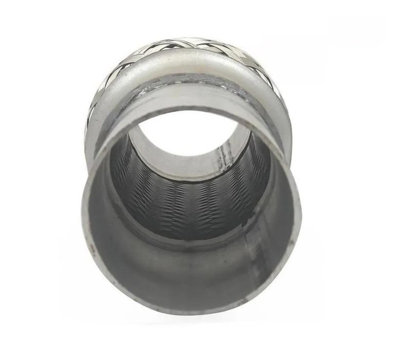 Exhaust Flex Pipe with Nipple Flexible Bellow Exhaust Connector