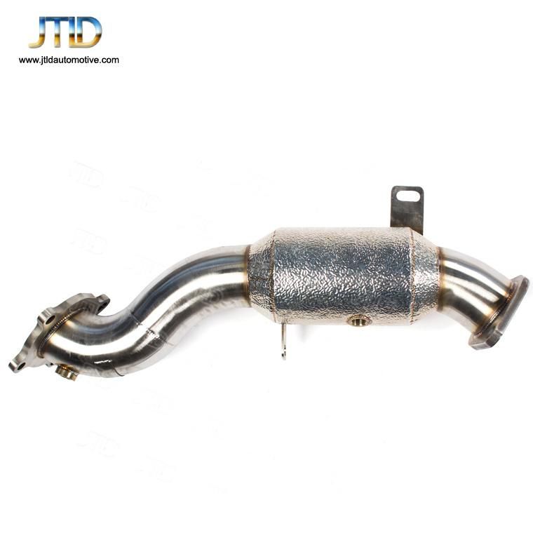304 Ss Heatshield Exhaust Downpipe with Cat for Cadillac ATS