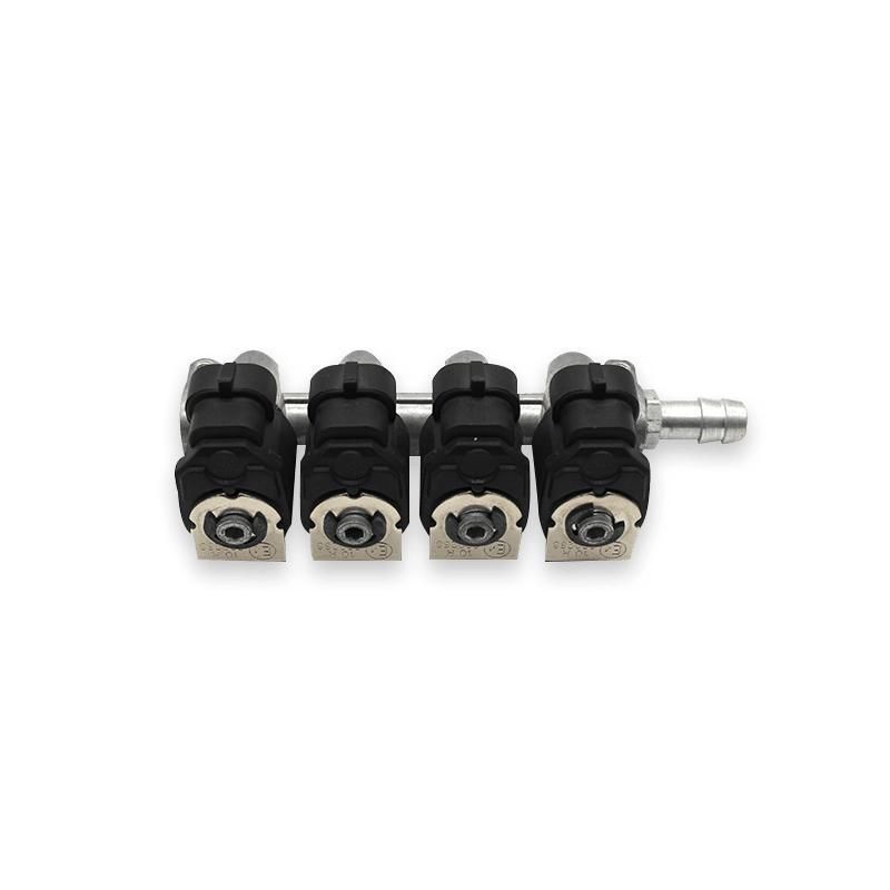 Ig1 Type 4-Cylinder 2-Ohm CNG Injector Rail for Autogas Kits
