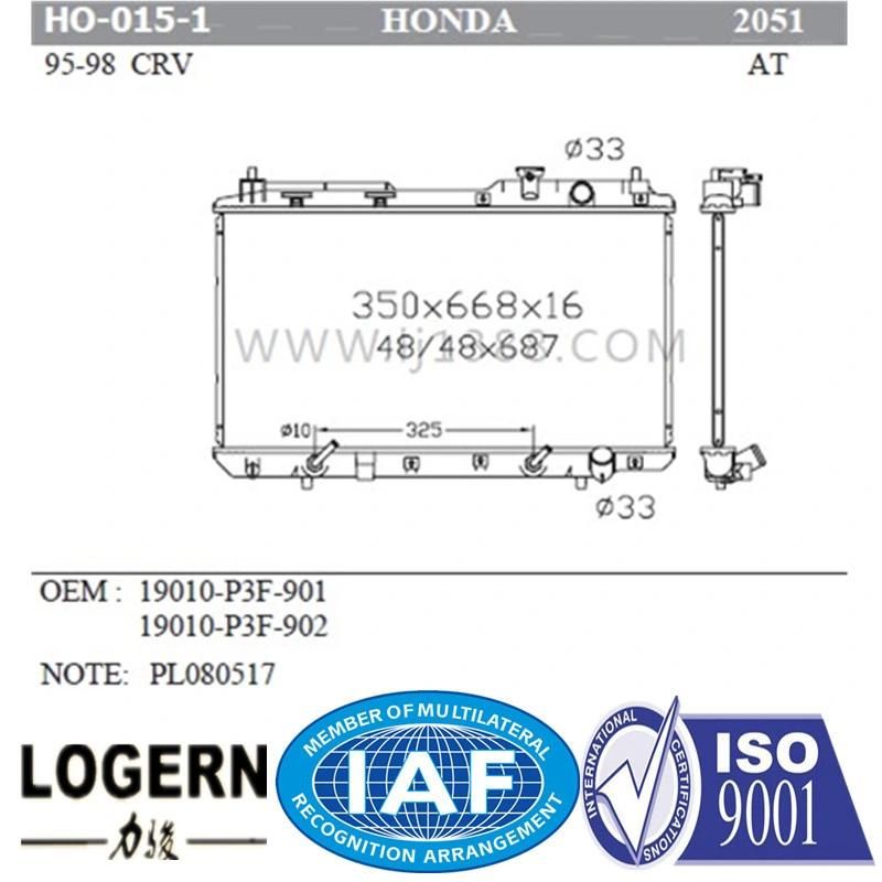 Ho-015-1 Car Radiator Coolant Boiling for Honda Crv′95-98 at Dpi: 2051