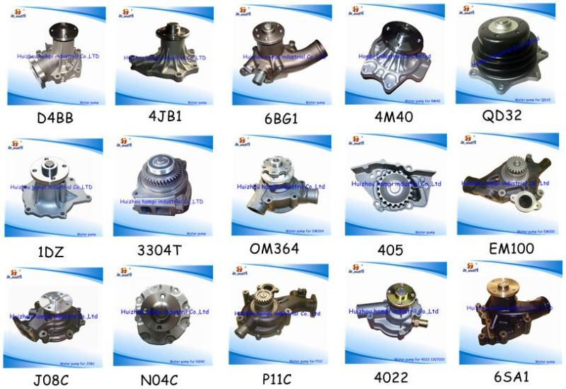 Auto Parts Water Pump for Hyundai/KIA/Mitsubishi 4D56/Besta 2.5 25100-42540 Daewoo/Mazda/Isuzu/Daihatsu/Kubota