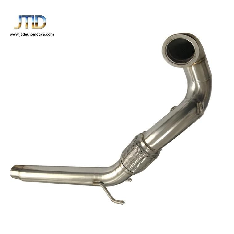 SS304 3 Inch Exhaust Downpipe for VW Golf Mk7 A3 S3 8V Tt Mk7 R 2.0 Tfsi 2014
