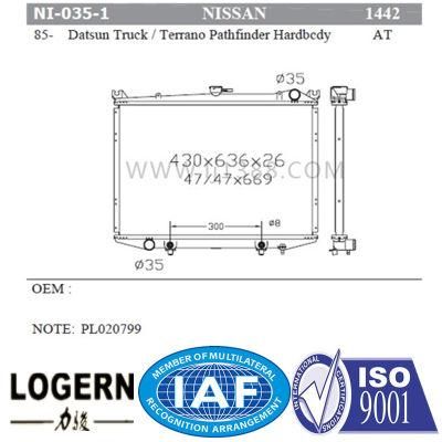 Nissan Datsun Truck/Terrano/Pathfinder/Hardbcdy&prime;85- at Dpi: 1442 Radiator