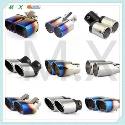 New Style Universal Modified Car Exhaust Universal Exhaust Tip Stainless Steel Pipe